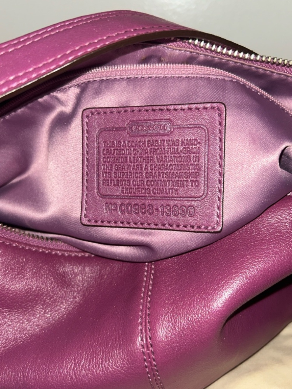 Coach Madison Convertible Leather Shoulder Bag . Dust Bag Included - Picture 9 of 10